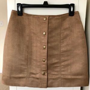 Brown Suede Skirt from Gap